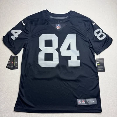 Nike Antonio Brown 84 Las Vegas Oakland Raiders Sewn Black Grey NEW Size Large - Image 1 of 4