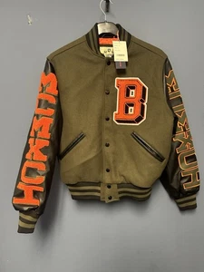 SELTEN NEU Smoke Rise Heritage MCMXCH Varsity Jacke Lederärmel Herren Small - Bild 1 von 15