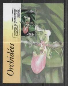 3056+ TIMBRE CAMBODGE BLOC LES ORCHIDEES 2000 - Picture 1 of 1