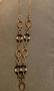 Talbots necklace blue white gold nautical NWT Summer Classic - Picture 1 of 6