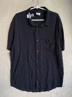 insight Casual Formal Shirts Top Size XL Mens Black Short Sleeve - image 1 of 4