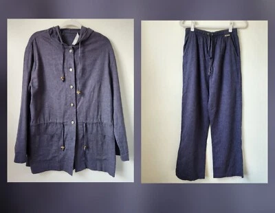 Conjunto de pantalón chaqueta St. John Sport mezcla de lino Foto 1 de 4