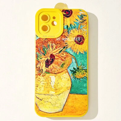 Vintage Sunflowers Case For iPhone 14 13 12 11 Pro Max Plus Mini XR XS X SE 8 7 - Image 1 of 4