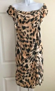YOANA BARASCHI Animal Print Leopard Sheath Dress Size S NWT $378 - Picture 1 of 5