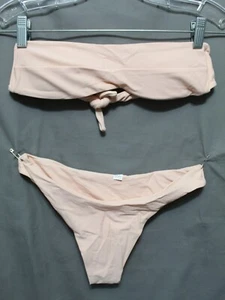 BIKINI ZAFUL Mujer 2 Piezas 82% Poliamida 18% Elastano Albaricoque Talla Pequeña NUEVO - Imagen 1 de 6