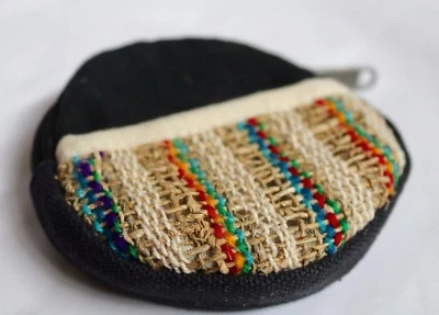 Hemp Coin Purse/pouch/wallet (Circular) - Изображение 1 из 4