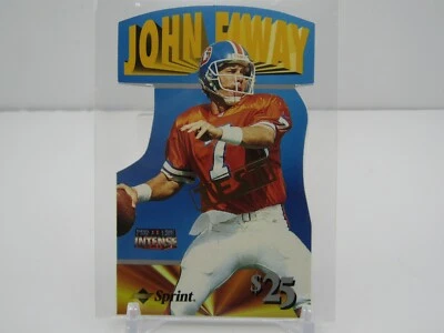 JOHN ELWAY 1996 PROLINE II INTENSE SPRINT $25 PHONE DIECUT TEST #3/12  BRONCOS! - Image 1 of 2