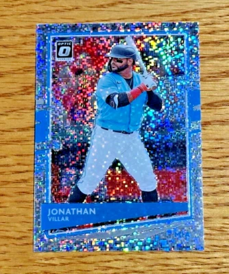 JONATHAN VILLAR 2020 Donruss Optic #144 Exclusive White Sparkle Prizm SSP /20 - Image 1 of 2