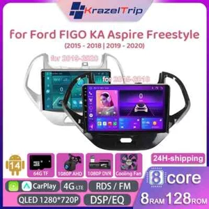 8 Core Car Radio for Ford FIGO KA Aspire Freestyle 2015 -2018 | 2019-2020 4G DSP - Picture 1 of 50