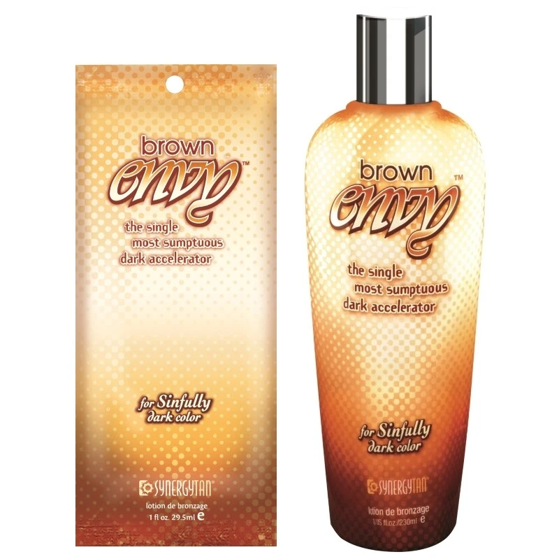 Synergy Tan BROWN ENVY Sunbed Tanning Lotion Cream Bottle or Sachet