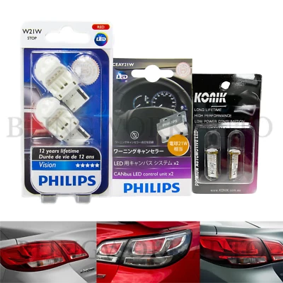 ERROR FREE PHILIPS KONIK LED Brake Taillight Parker Bulb for Holden Commodore VF - Image 1 of 4