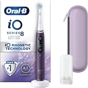 Oral-B iO8 Series Violet Ametrine Electric Rechargeable Toothbrush + Travel Case - Picture 1 of 8