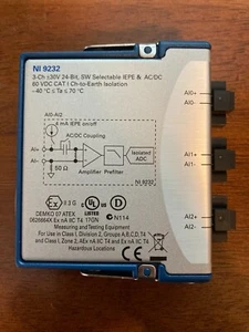NI 9232 3- Channel +/- 30 V, 24 Bit Module (works great) - Picture 1 of 3