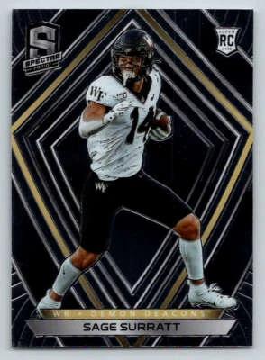 2021 Panini Chronicles Draft Picks Spectra #278 Sage Surratt (ref 220722) - Image 1 of 2