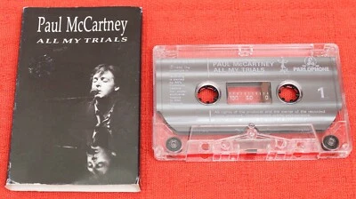 PAUL MCCARTNEY - UK CASSETTE TAPE SINGLE - ALL MY TRIALS - Image 1 of 4