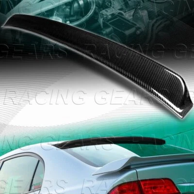 ALERÓN VENTANA TECHO TRASERO FIBRA CARBONO REAL AJUSTE 06-15 HONDA CIVIC SEDÁN/4 PUERTAS Foto 1 de 4