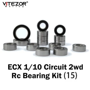 For ECX 2wd Circuit Upgrade Complete Bearing Kit (15Pcs) Rubber Sealed Rc Part - Picture 1 of 11