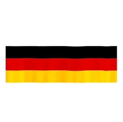 Deutschland XXL Balkonfahne 300cm x 90cm Flagge Fahne Fussball EM WM Fanartikel - Bild 1 von 3