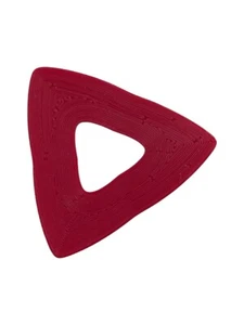 Ecopick Tri-XL, 6er-Pack breites Dreieck + Loch Gitarren-Plektren 0,80 mm schwer, rot - Bild 1 von 3