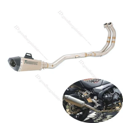 For Honda CBR500R CB500F CB500X 2013-2025 Header Exhaust Tips 51mm Muffler Pipe - Imagem 1 de 4