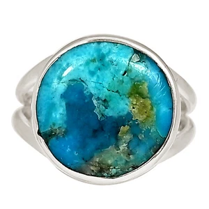 Composite Mohave Blue Turquoise 925 Sterling Silver Ring Jewelry s.6 ALLR-29087 - Picture 1 of 1