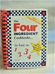 2001 FOUR INGREDIENT  COOKBOOK - HB Spiral - 700+ Recipes - Picture 1 of 8