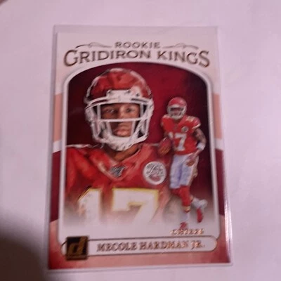 2019 Donruss Rookie Gridiron Kings Mecole Hardman Jr. RC Kansas City Chiefs SP - Image 1 of 2