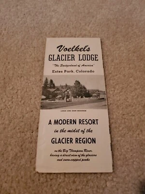 Vintage 1950's  Voelkel's GLACIER LODGE Colorado  Estes Park - Image 1 of 4