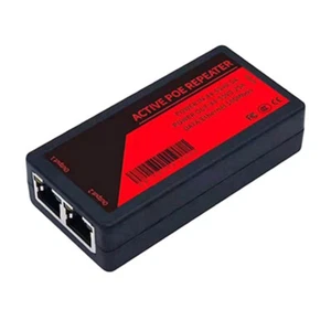 1 Piece 2 Port Poe Extender For Ip Port Max Extend 100M Transmission Extende _tm - Photo 1/6