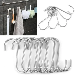 inoxydable agrafes crochets s en forme de crochet hanger support de rangement - Foto 1 di 21
