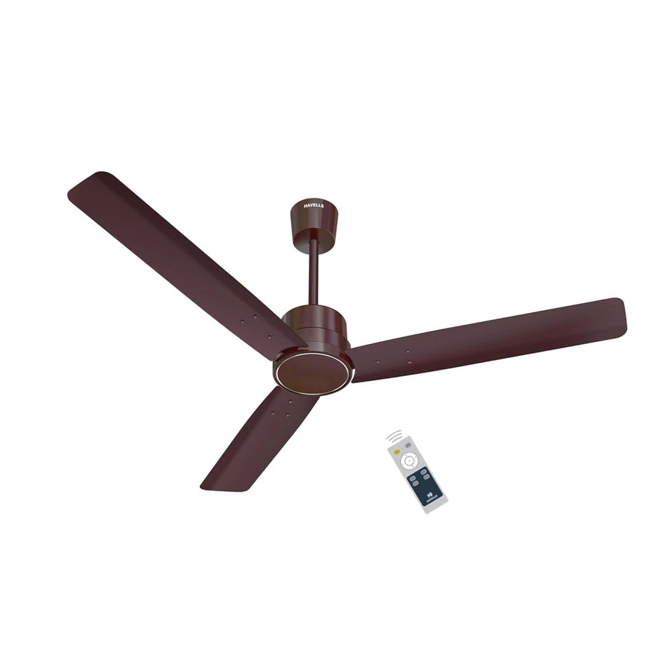 Havells 1200mm (47") Ambrose Slim BLDC Ceiling Fan with Remote 220V (Brown) - Image 1 of 1