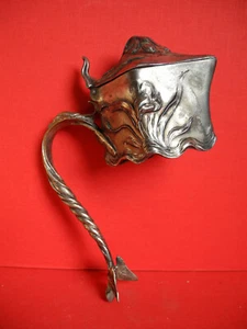 Jugendstil Deckel aus versilbertem Messing um 1900 für Karaffe Saftkrug WMF ? - Bild 1 von 10