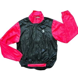 VTG PEARL IZUMI Lightweight Cycling Packable Windbreaker Jacket Colorblock SZ XL - Picture 1 of 12