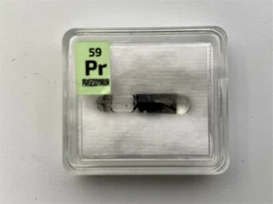 Praseodymium Rare Earth 99.9 Element Sample Glass Ampoule Periodic Element Tile - Picture 1 of 7