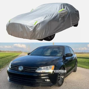 Full Car Cover Waterproof UV Snow Dust Resistant Protection For Volkswagen Jetta - Picture 1 of 11