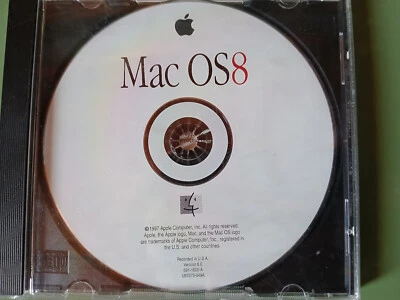 Apple Mac OS 8 OS8 CD Disc (Macintosh, 1997) Version 8.0 691-1600-A - Image 1 of 4