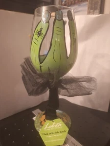 Lolita That Witch Is Back Wine Glass 15oz Hand Painted - New (NO BOX) - Picture 1 of 5