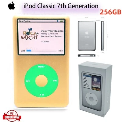 NEW，Apple iPod Classic 7th Gen 512GB SSD+3800mAh Battery  (All Colors)，Sealed - Image 1 of 4