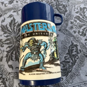 Mattel 1983 He-Man Masters of the Universe, Thermos With Lid Aladdin skeletor - Picture 1 of 16