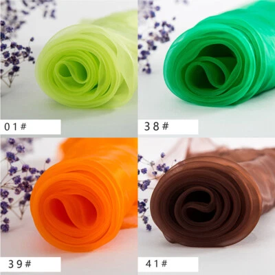 Organza Wedding Drape Craft Fabric Dress DIY Gauze Banquet Decor Cloth By Meter - image 1 of 4