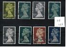Gb - Machins (155) Set Of Eight Values To £5.00 - Used  - Spacefillers