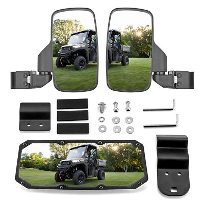 Adjustable Rear Side & Center Mirrors For Can-Am Defender HD5/HD7/HD8/HD9/HD10 - Image 1 of 4