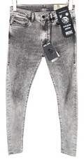 DIESEL D-Amny 069FJ Men Jeans W29/L32 Skinny Wash Denim Grey Cotton Stretch