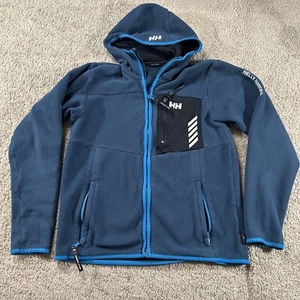 Helly Hansen Hoodie Woman Blue Fleece Regular Polartec Full Zip - Picture 1 of 17