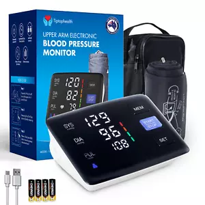 Blood Pressure Monitor For Home BP Machine Upper Arm Heart Rate Sphygmomanometer - Picture 1 of 19