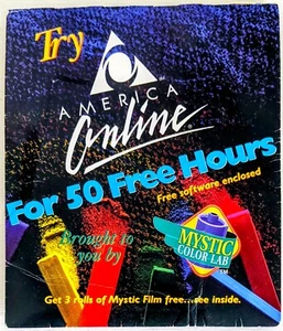 RARE America Online Collectible Program Disk, Vintage AOL - MYSTIC COLOR LAB - Picture 1 of 3
