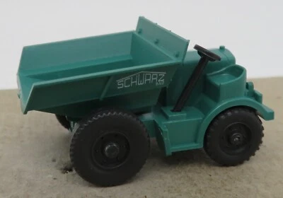 Wiking #657 HO 1/87 Public Works Tractor Dumper Construction Site Green Black - Image 1 of 4