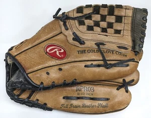 Rawlings Baseball Glove RPR03 Brown Leather RHT Right Handed Thrower 11.5" - Picture 1 of 8