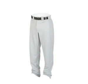 GRAY PREMIUM BASEBALL PANTS ~ Rawlings Youth M Medium ~ Long Leg ~ Sewn Hem Grey - Picture 1 of 1