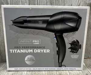 CONAIR INFINITIPRO 1875 Watt Titanium Hair Blower/Styler Box Damaged Product New - Picture 1 of 5
